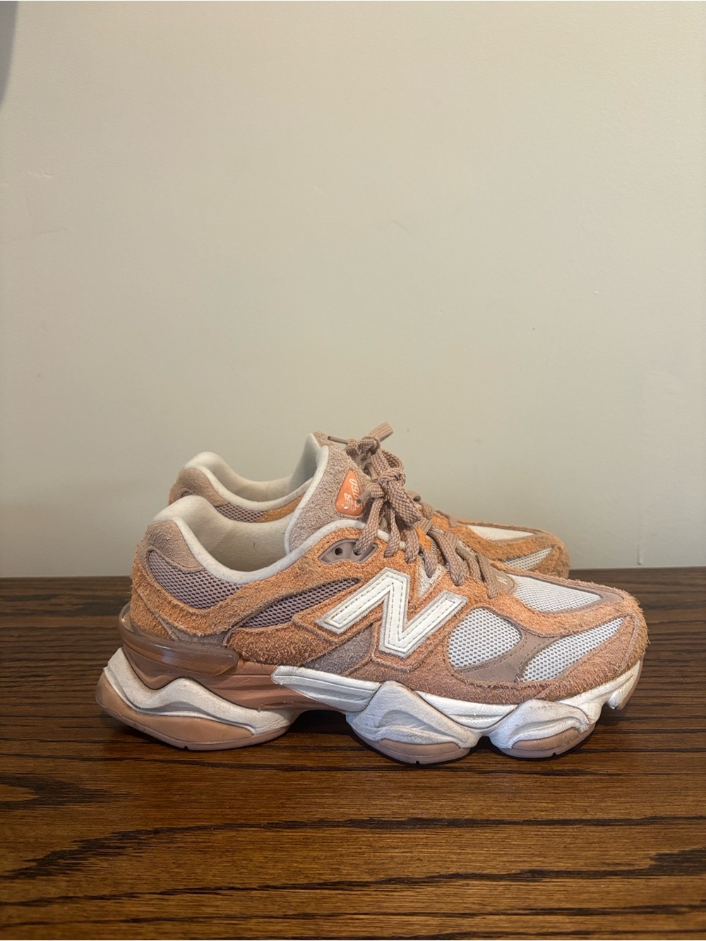 New Balance Women’s Pink Suede & Mesh Athletic Sneakers